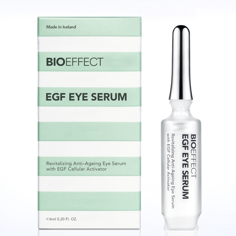 Poživljajoča formula Bioeffect Egf Eye Seruma je razvita posebej za občutljivo kožo na predelu okoli oči.